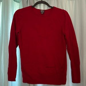 Red crew neck sweater medium